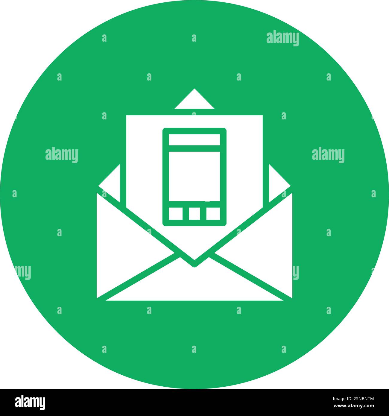 Mobile Mail Vector Icon Design Illustration Stock Vector