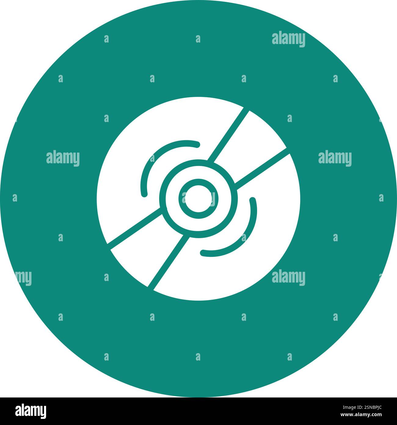 Compact Disk Vector Icon Design Illustration Stock Vector