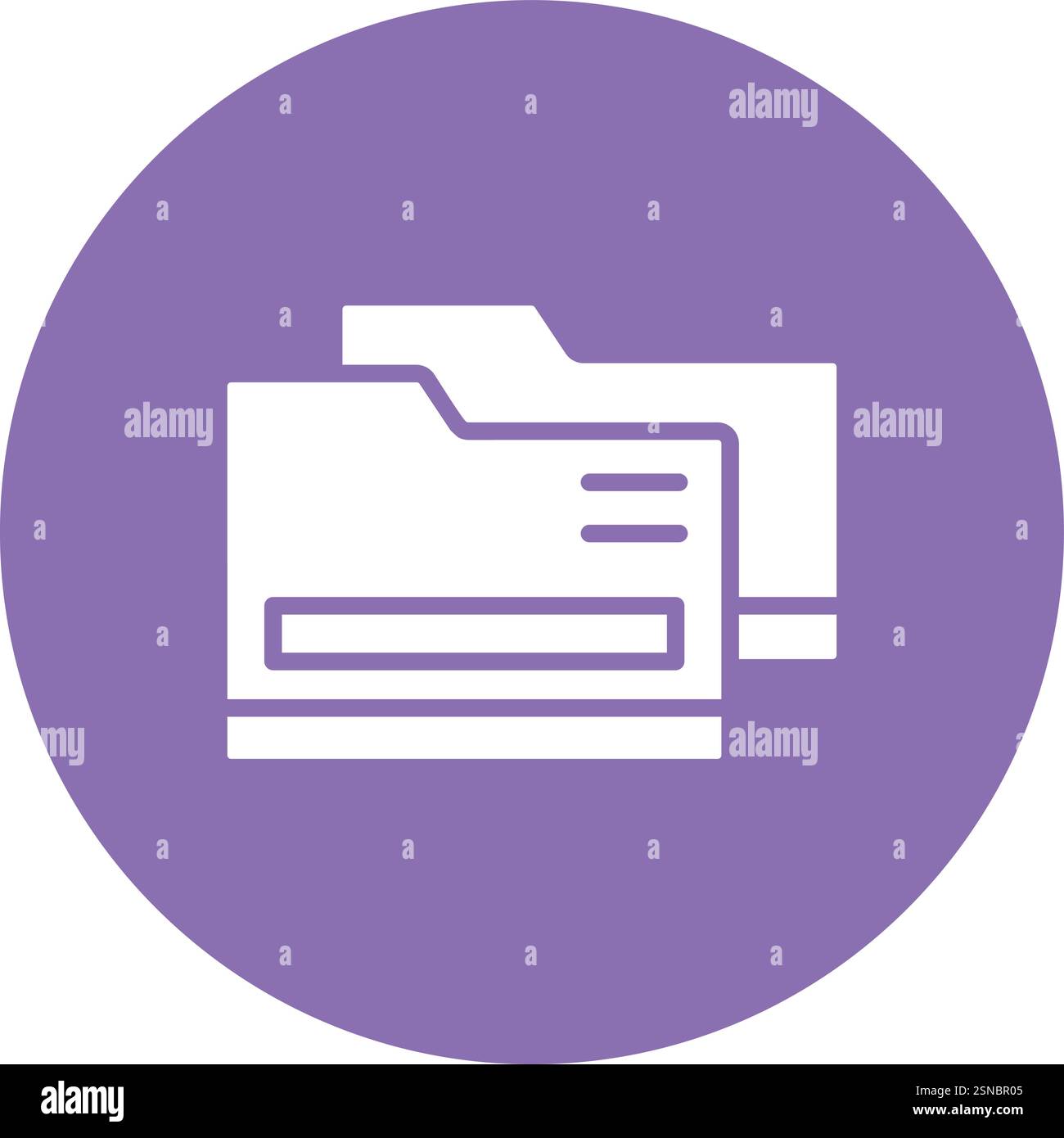 Folder Vector Icon Design Illustration Stock Vector