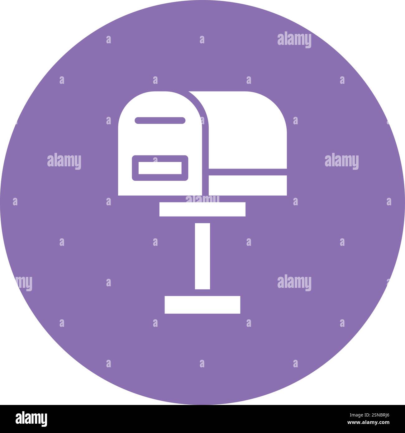Mail Box Vector Icon Design Illustration Stock Vector