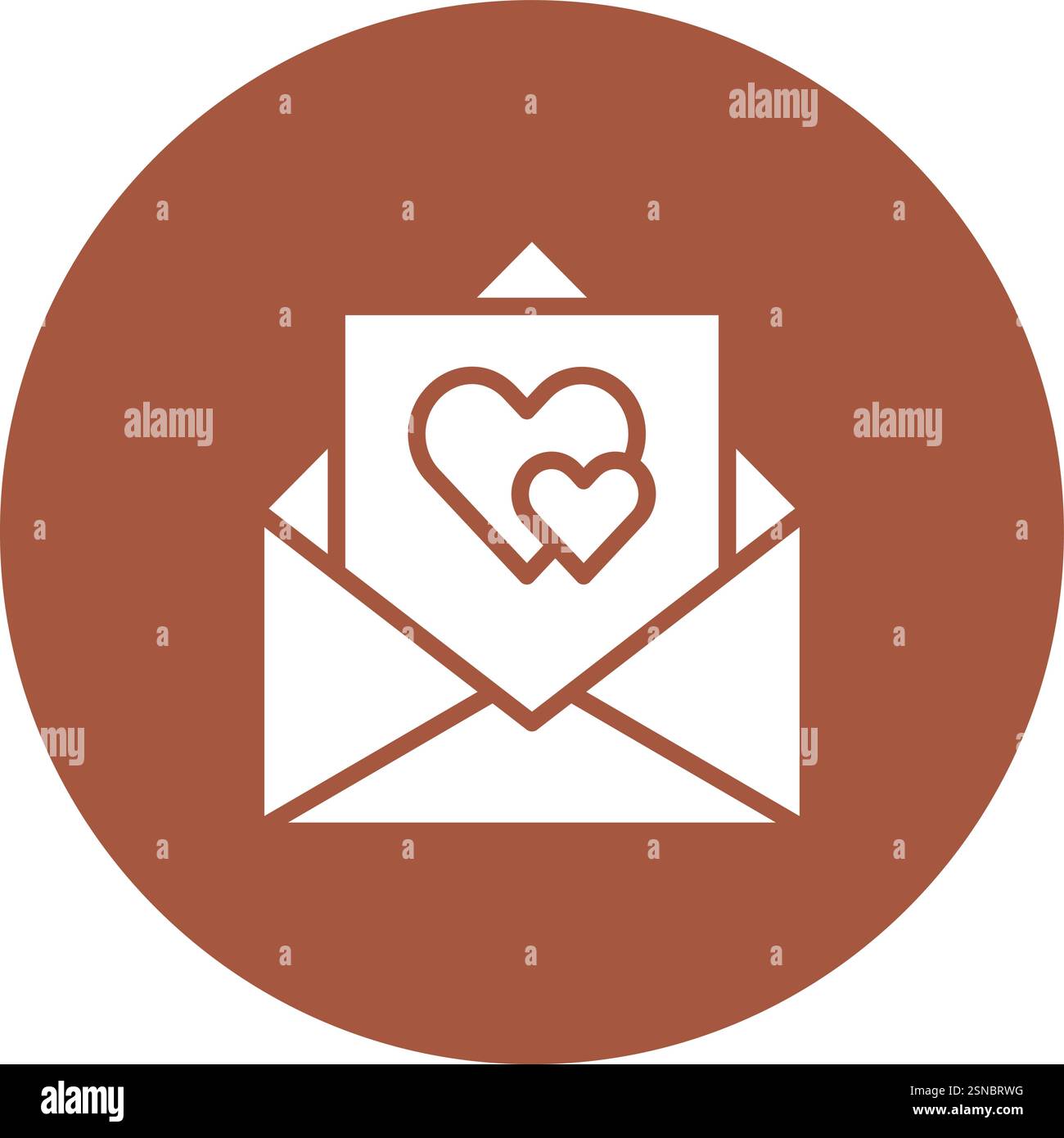 Love Letter Vector Icon Design Illustration Stock Vector