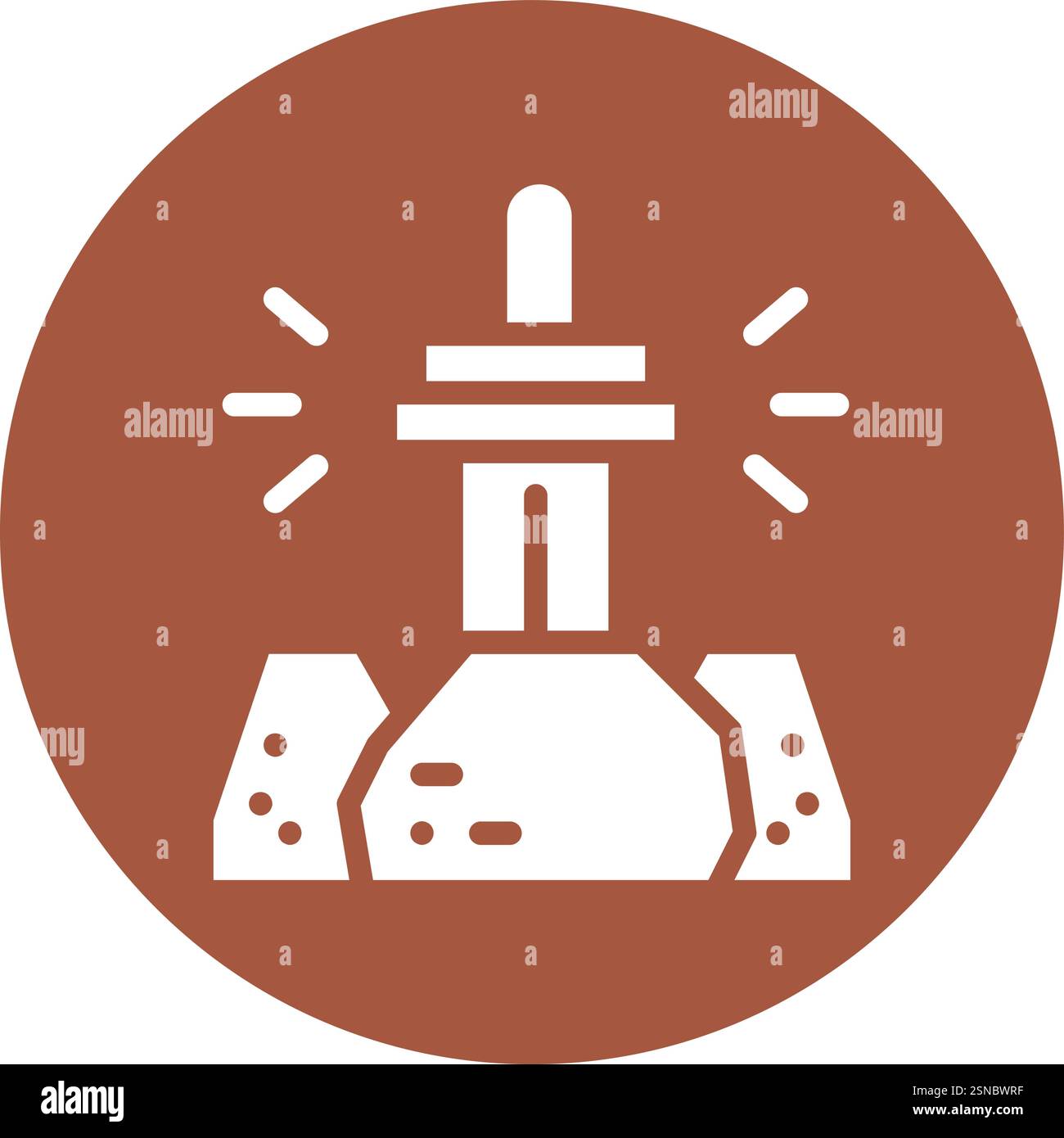 Excalibur Vector Icon Design Illustration Stock Vector