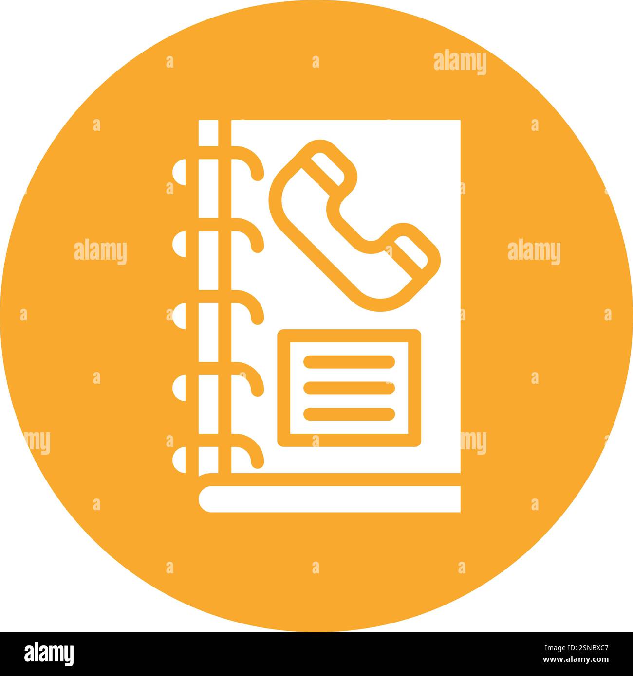 Phone Book Vector Icon Design Illustration Stock Vector