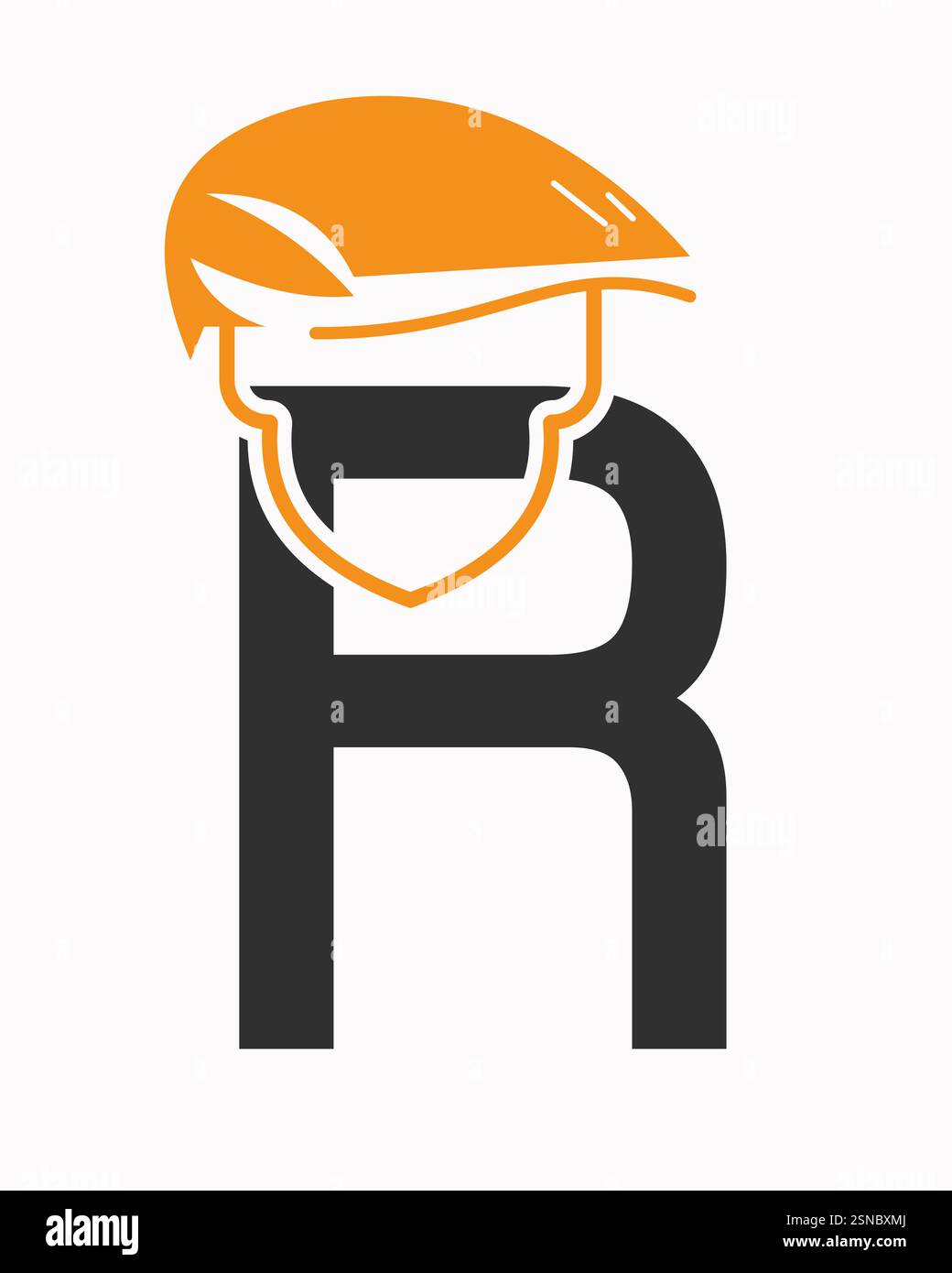 R helmet Stock Vector Images - Alamy