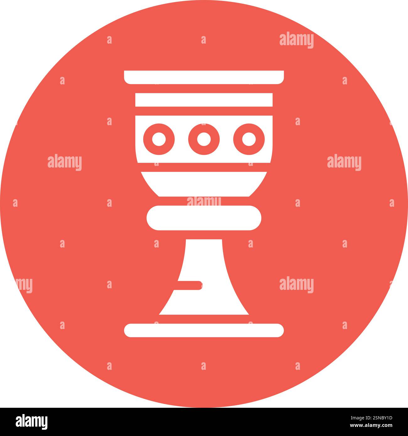 Goblet Vector Icon Design Illustration Stock Vector