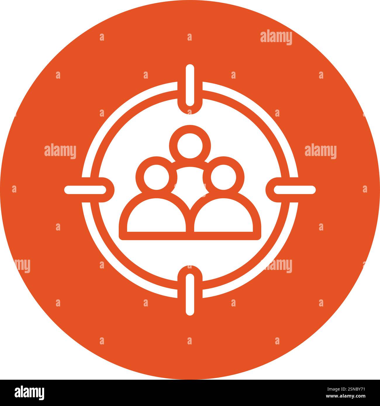 Target Audience Vector Icon Design Illustration Stock Vector