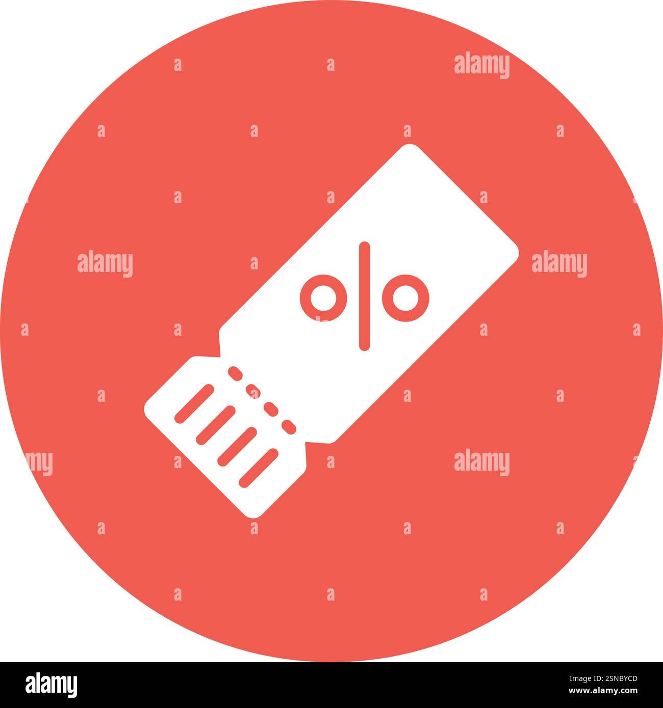 Retail Coupon Vector Icon Design Illustration Stock Vector