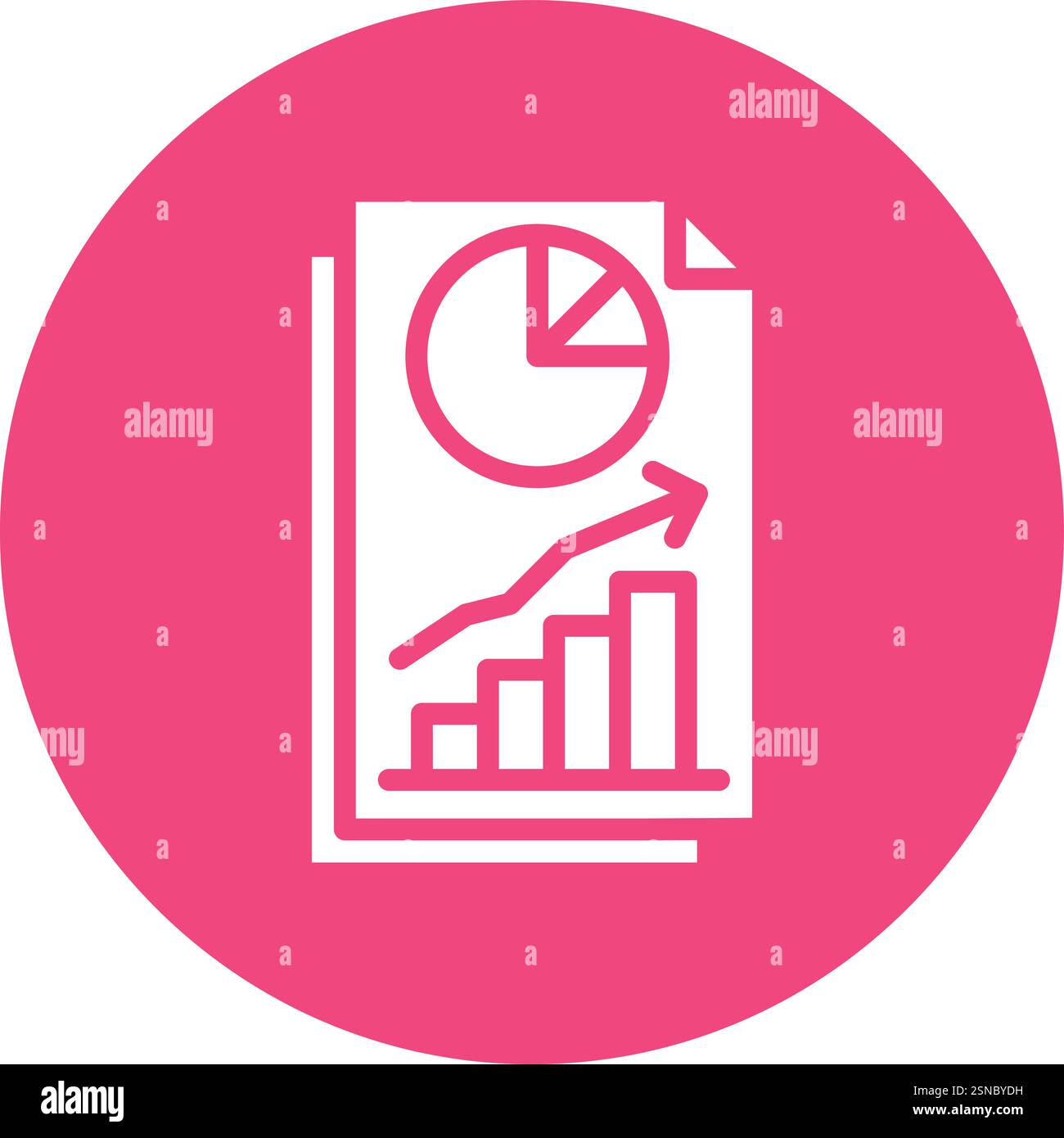 Finance Chart Vector Icon Design Illustration Stock Vector