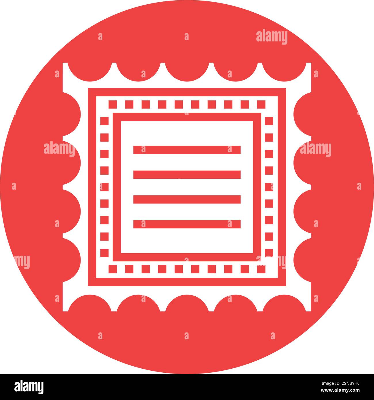 Stamp Vector Icon Design Illustration Stock Vector