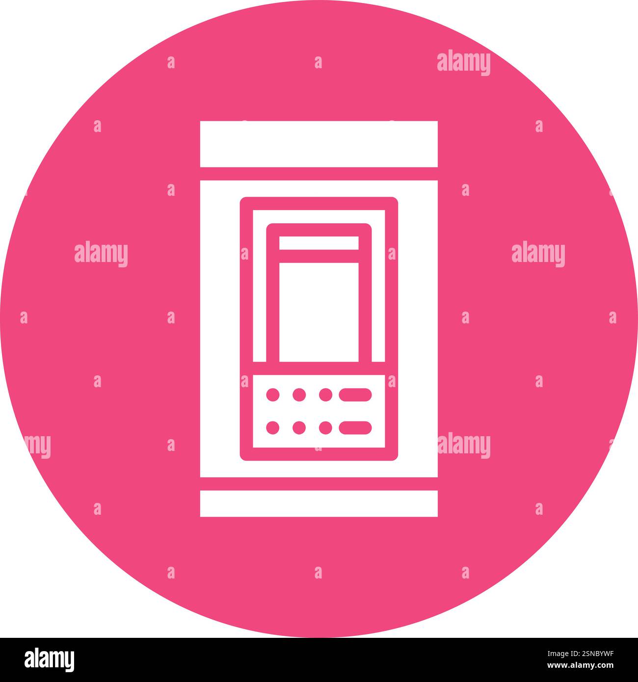 Atm Card Machine Vector Icon Design Illustration Stock Vector