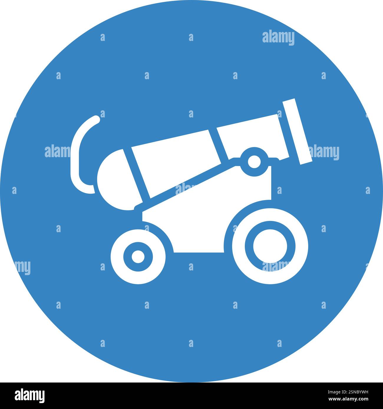 Cannon Vector Icon Design Illustration Stock Vector