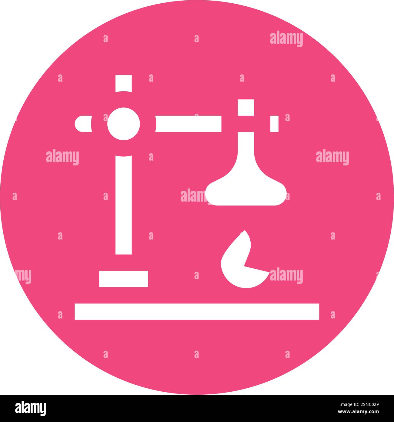Bunsen Burner Vector Icon Design Illustration Stock Vector