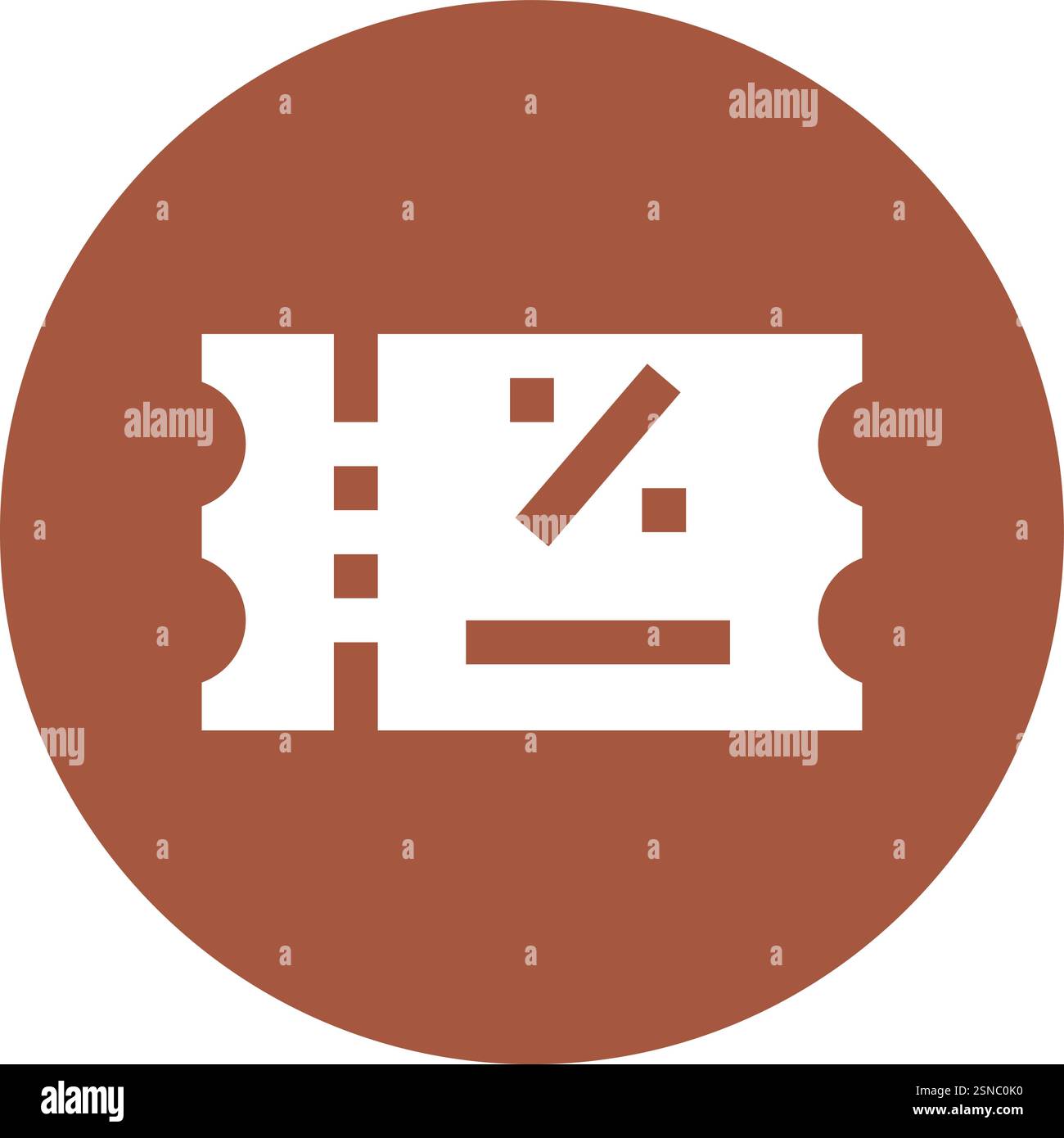 Discount Coupon Vector Icon Design Illustration Stock Vector