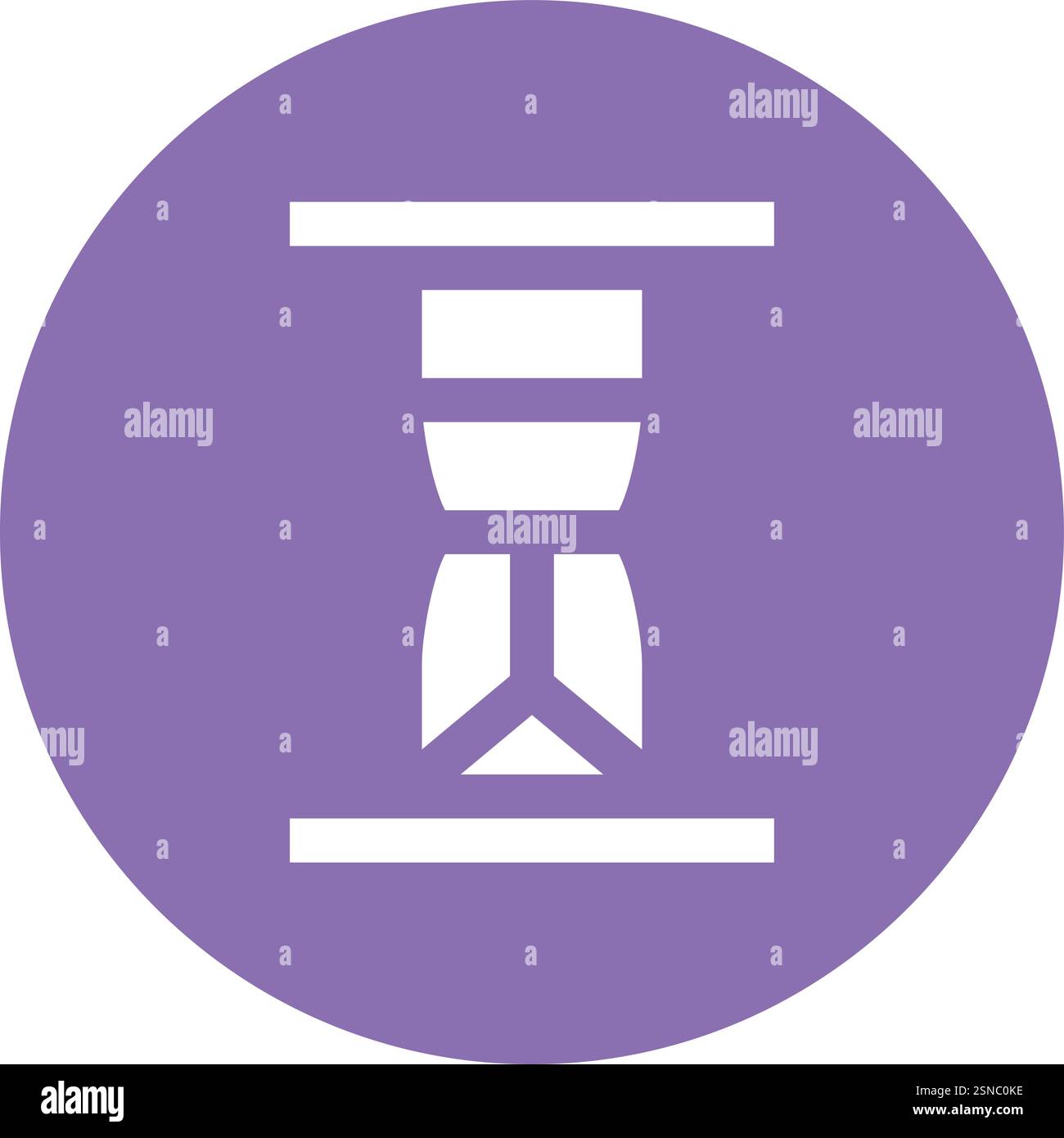 Hourglass Vector Icon Design Illustration Stock Vector