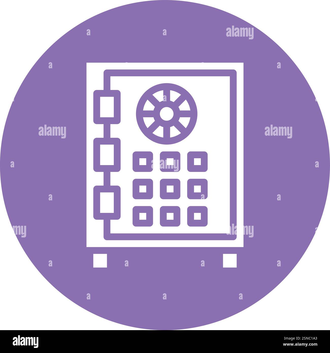 Safe Money Vector Icon Design Illustration Stock Vector