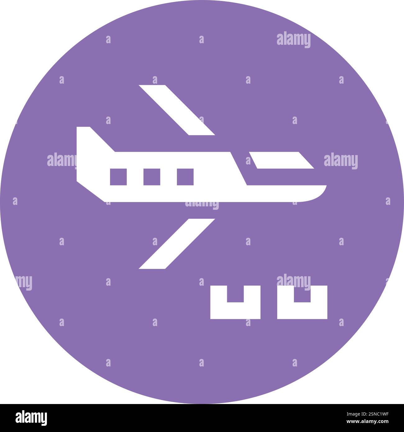 Air Freight Vector Icon Design Illustration Stock Vector