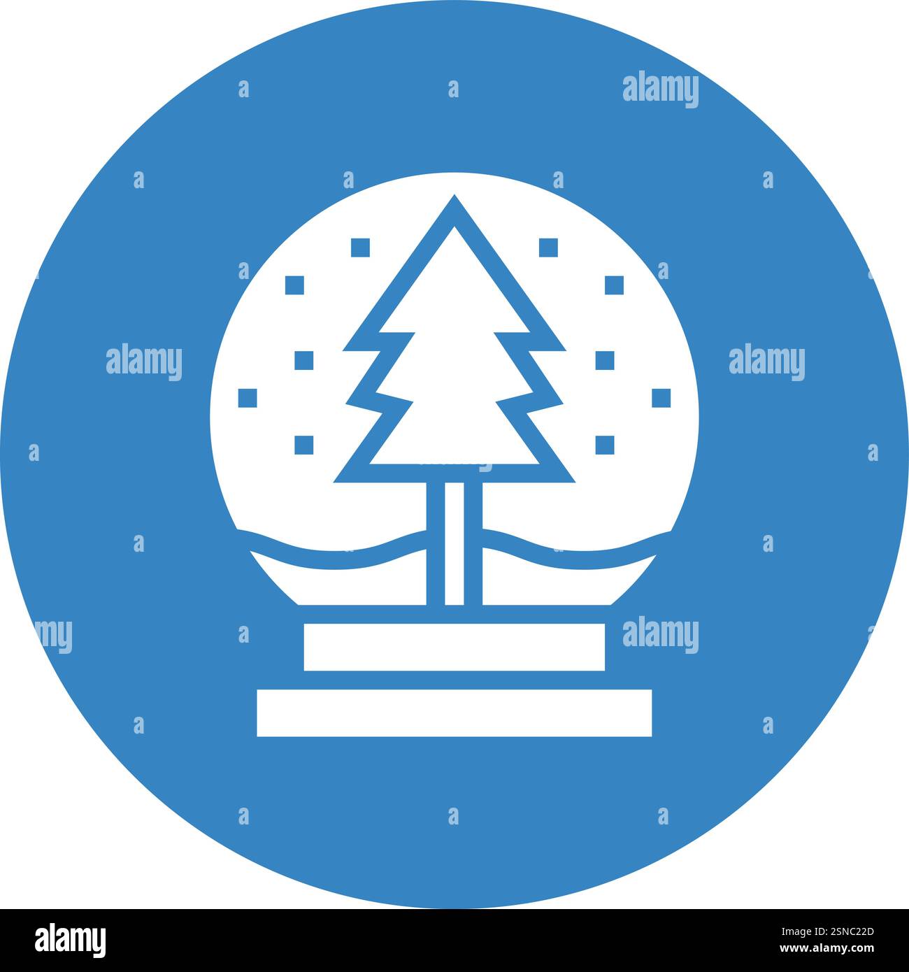 Snow globe Vector Icon Design Illustration Stock Vector
