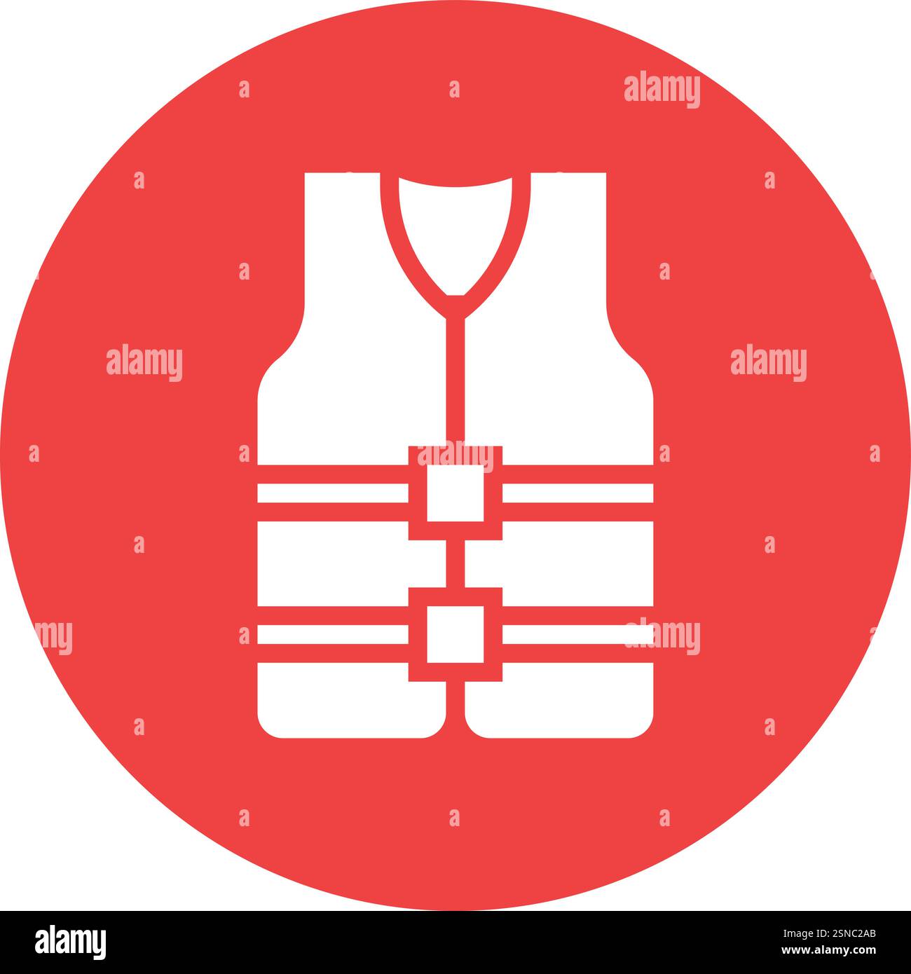 Life jacket Vector Icon Design Illustration Stock Vector