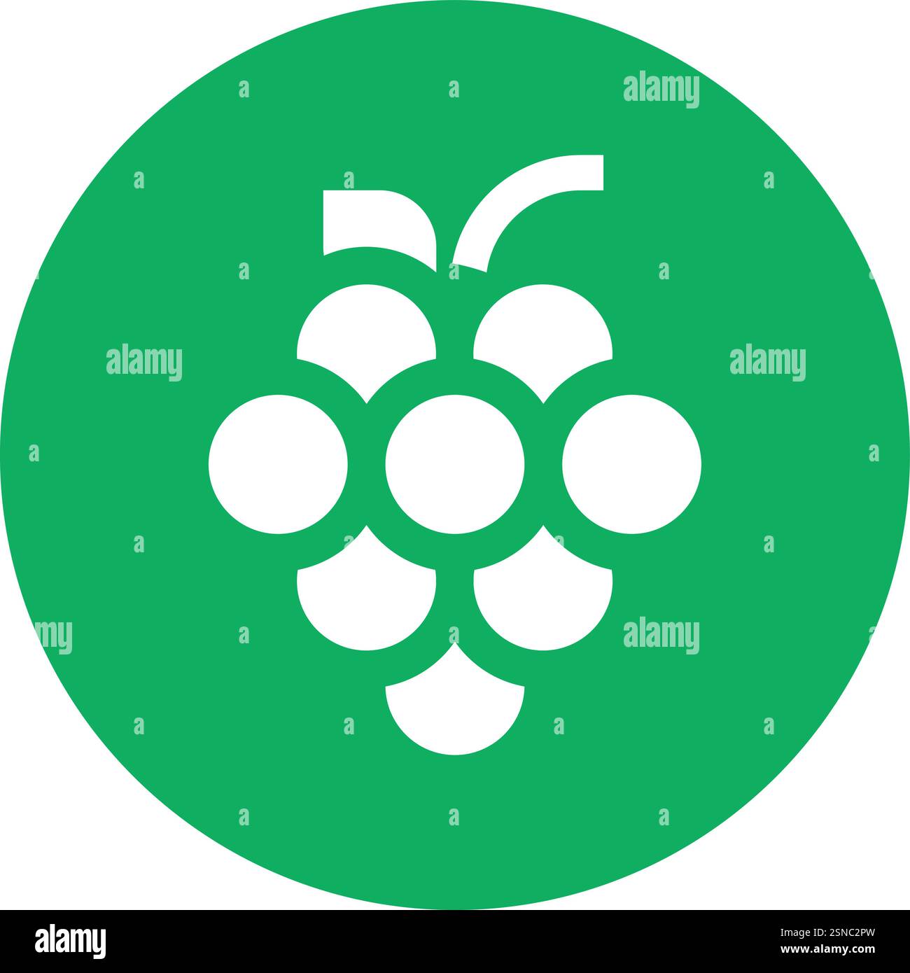 Grapes Vector Icon Design Illustration Stock Vector