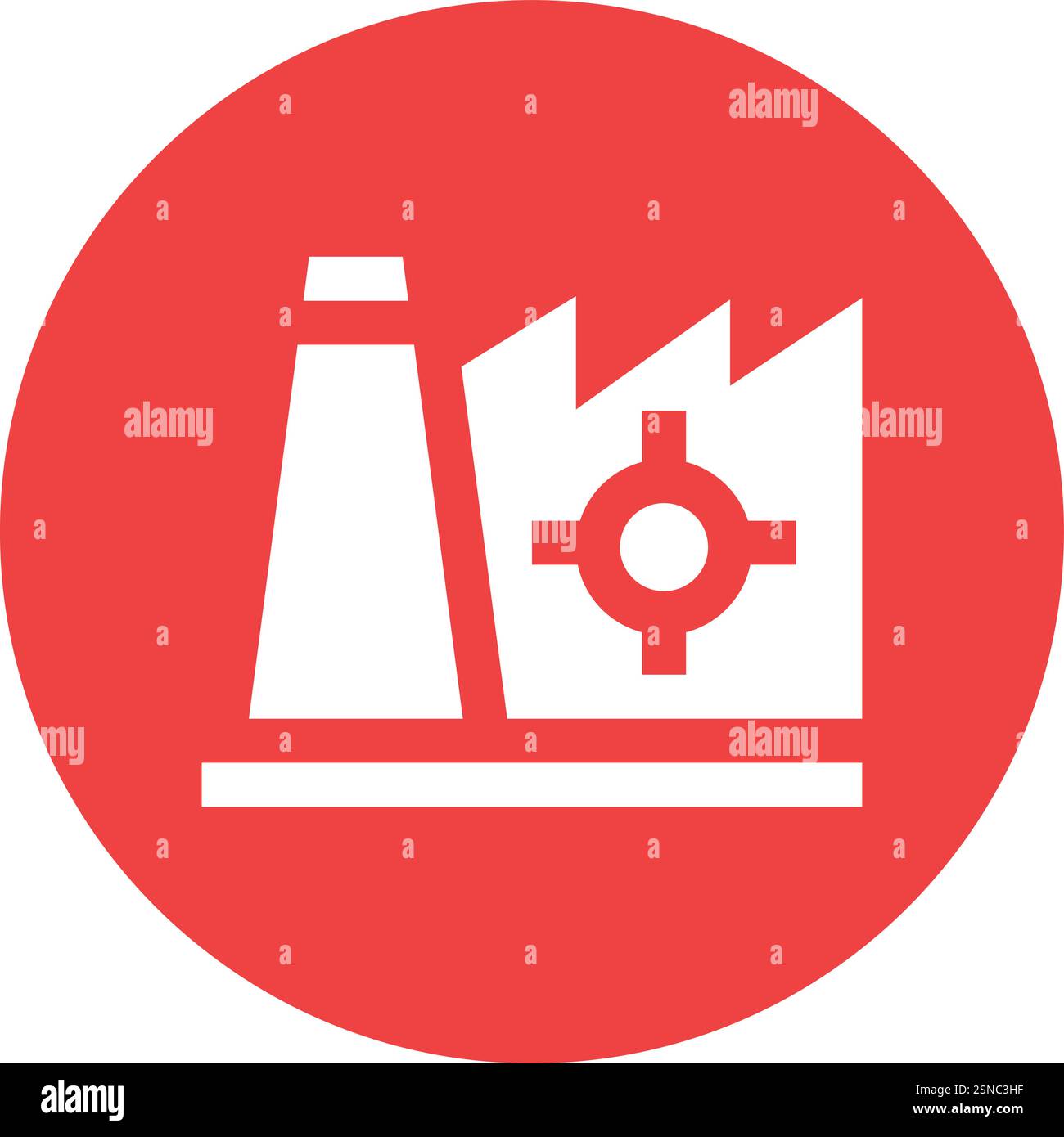 Factory Management Vector Icon Design Illustration Stock Vector