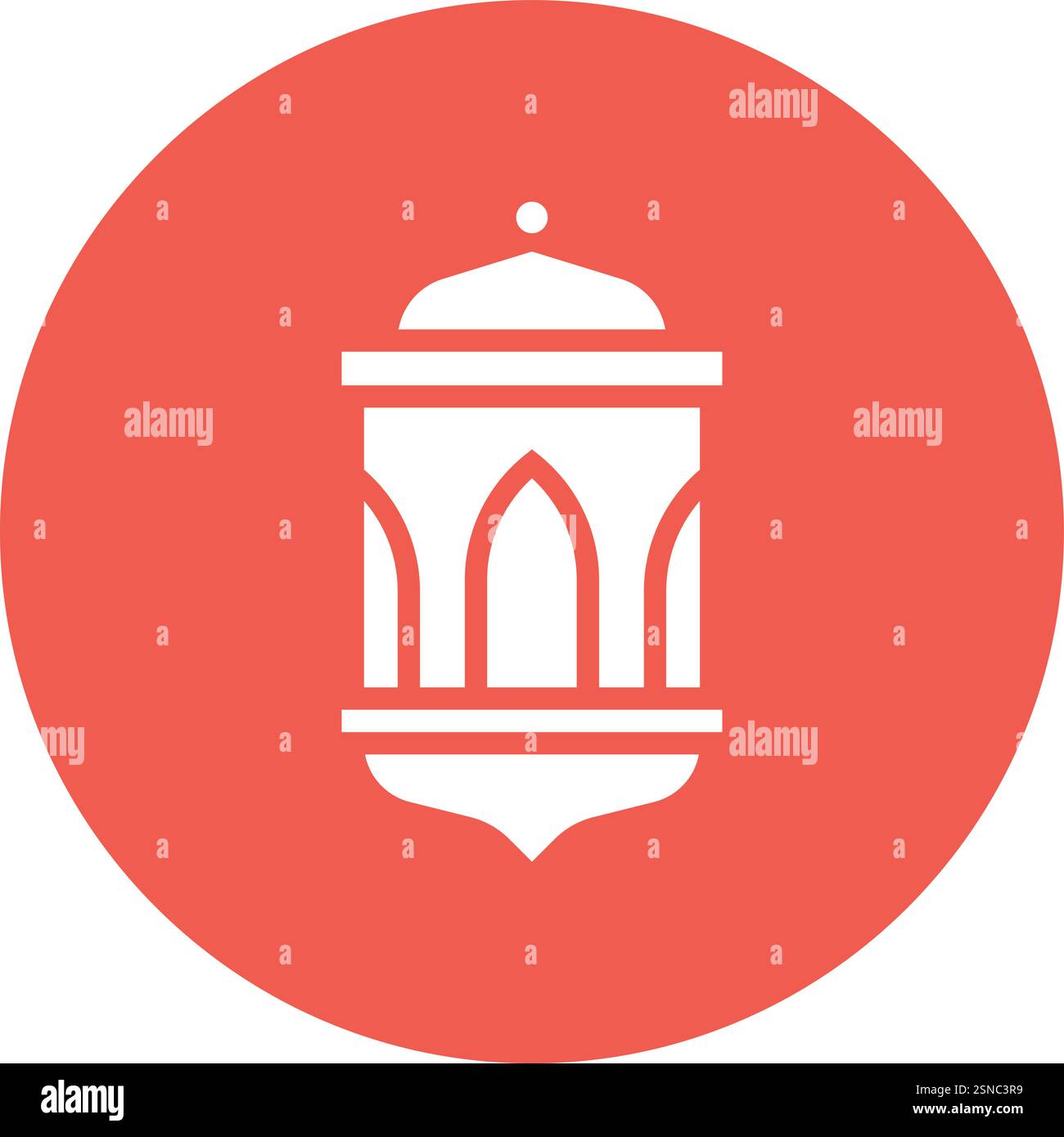 Lantern Vector Icon Design Illustration Stock Vector