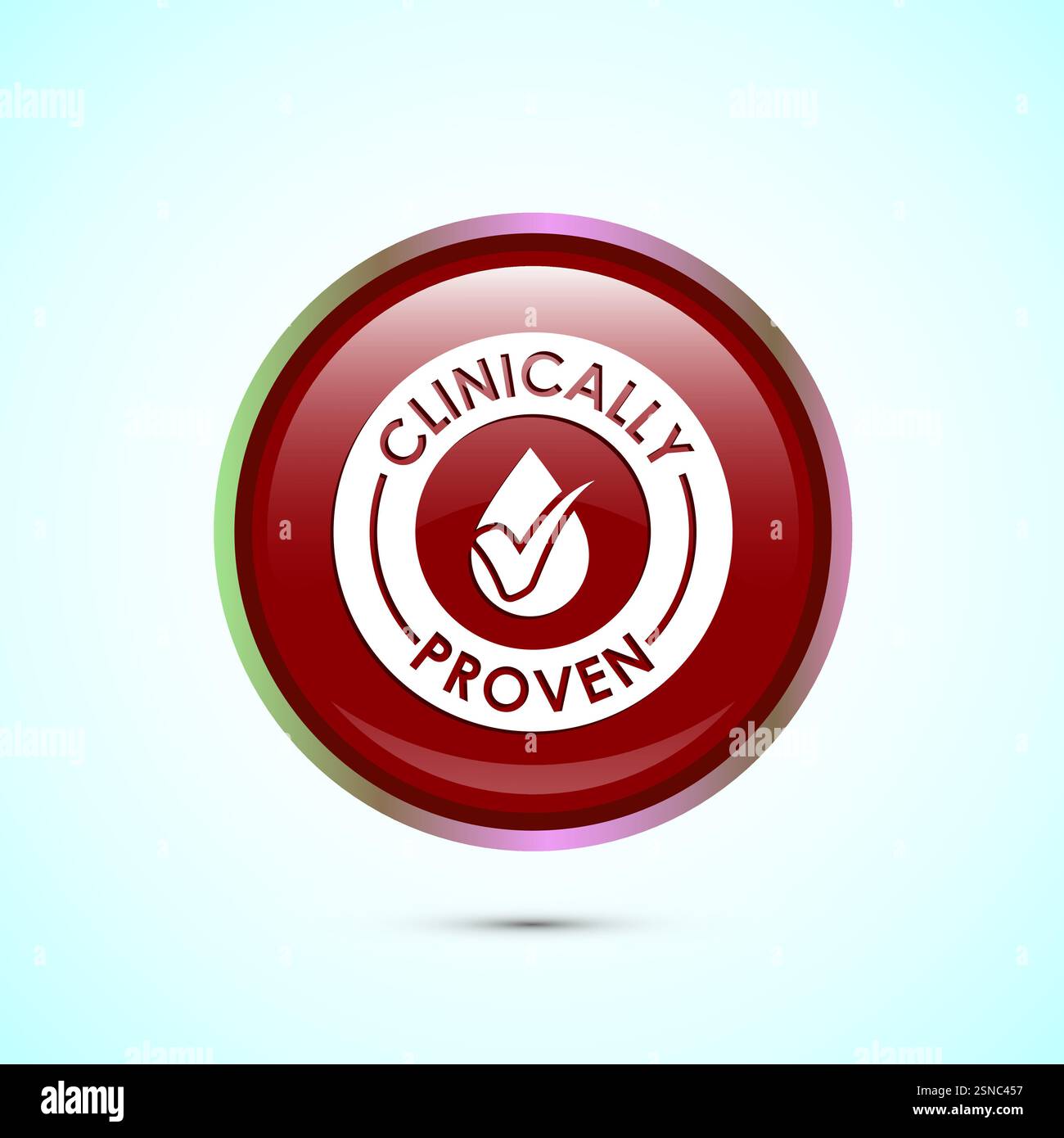 Clinically proven icon design illustration, Clinically tested label ...