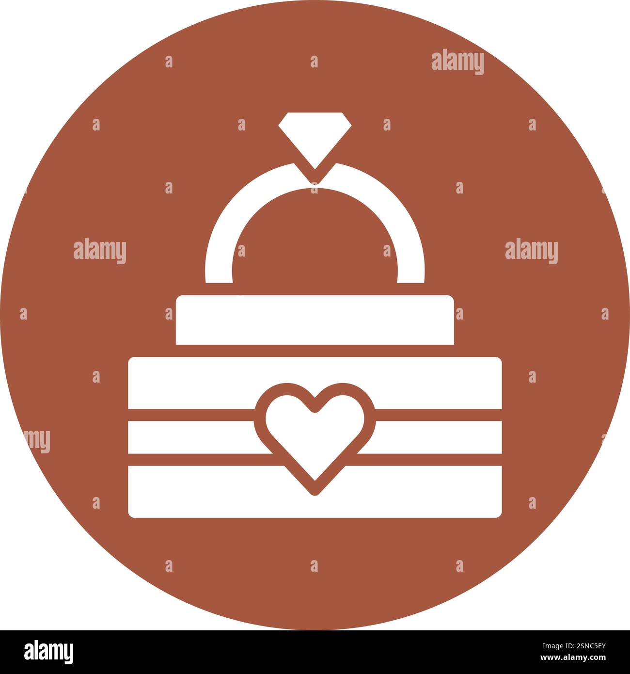 Diamond Ring Vector Icon Design Illustration Stock Vector