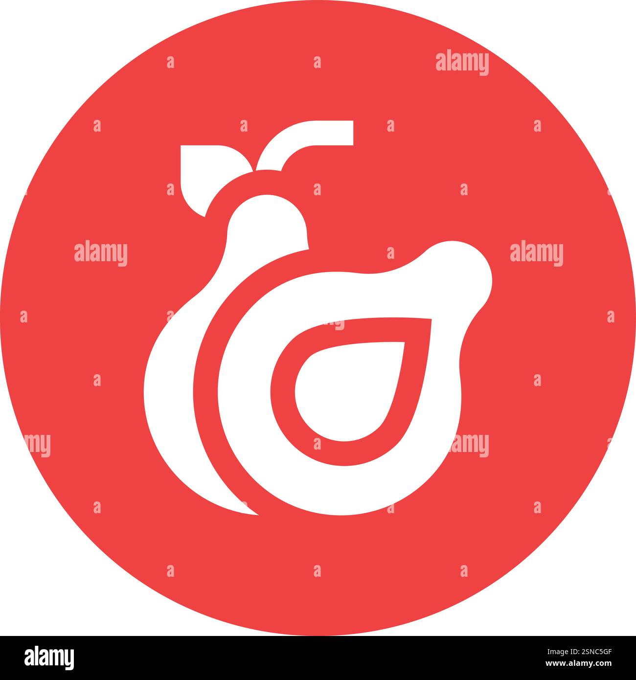 Avocado Vector Icon Design Illustration Stock Vector