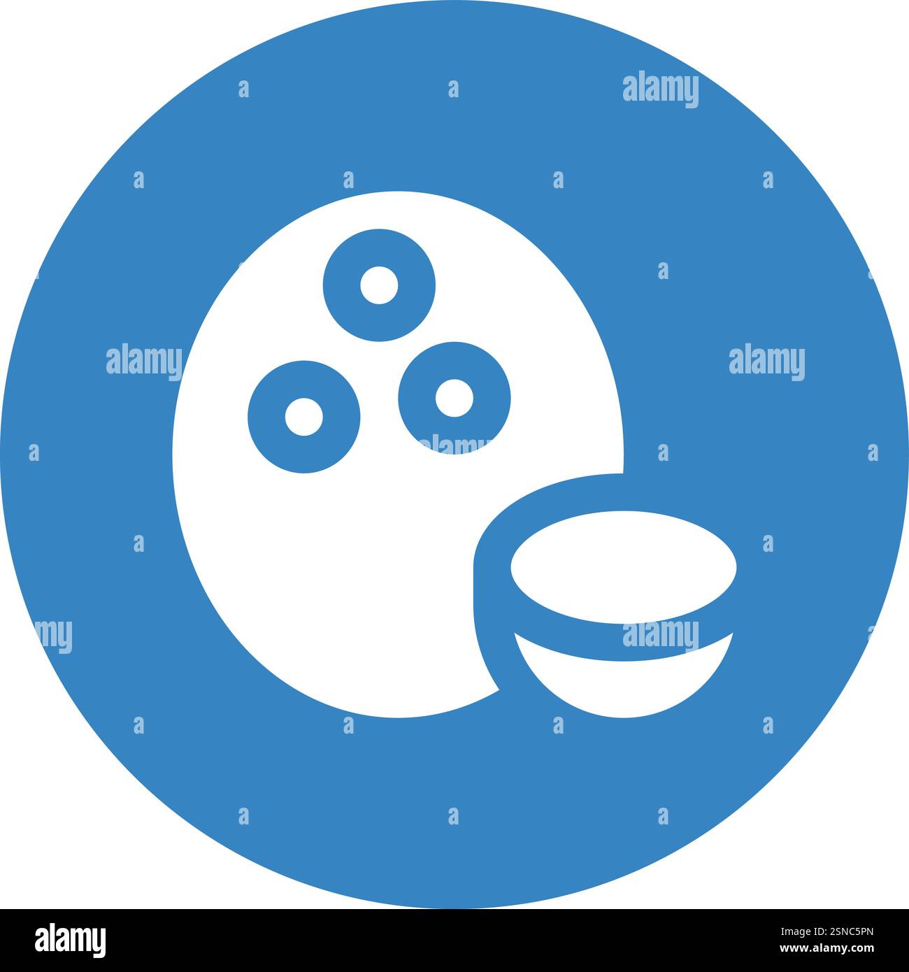 Coconut Vector Icon Design Illustration Stock Vector