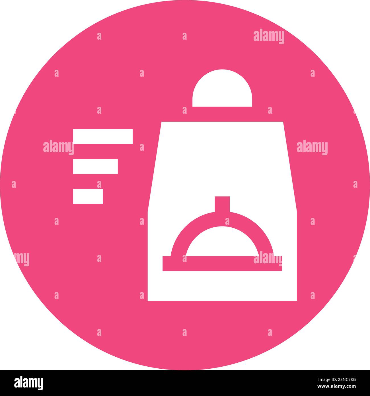 Food Delivery Vector Icon Design Illustration Stock Vector