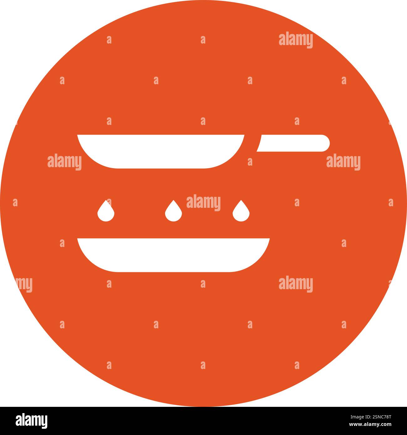Food pan Vector Icon Design Illustration Stock Vector