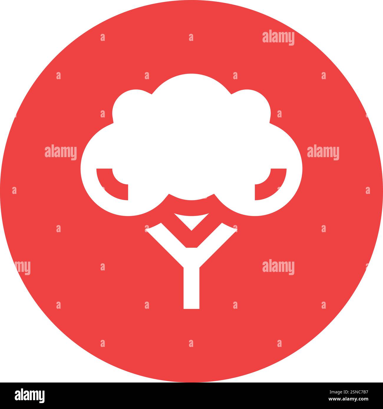 Broccoli Vector Icon Design Illustration Stock Vector