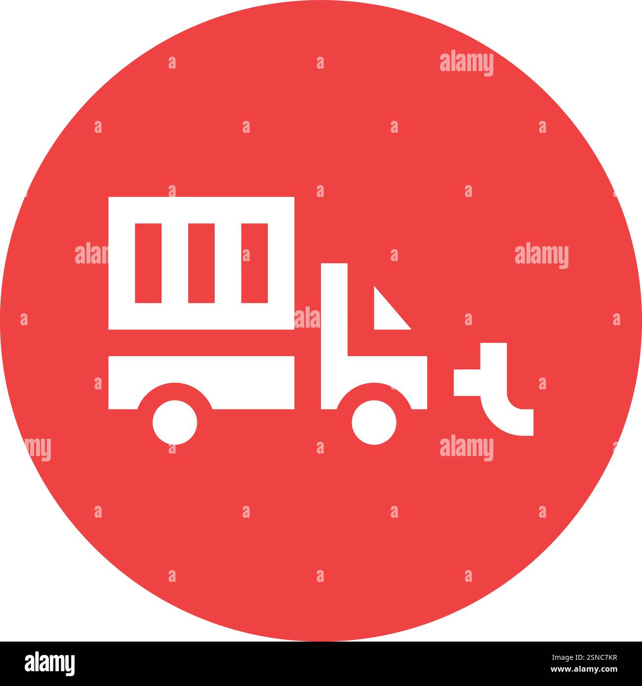 Garbage truck Vector Icon Design Illustration Stock Vector