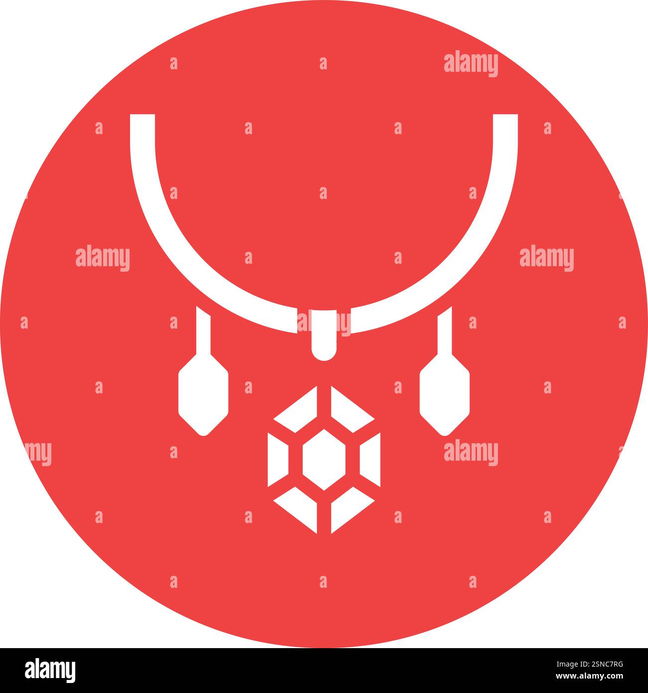 Necklace Vector Icon Design Illustration Stock Vector