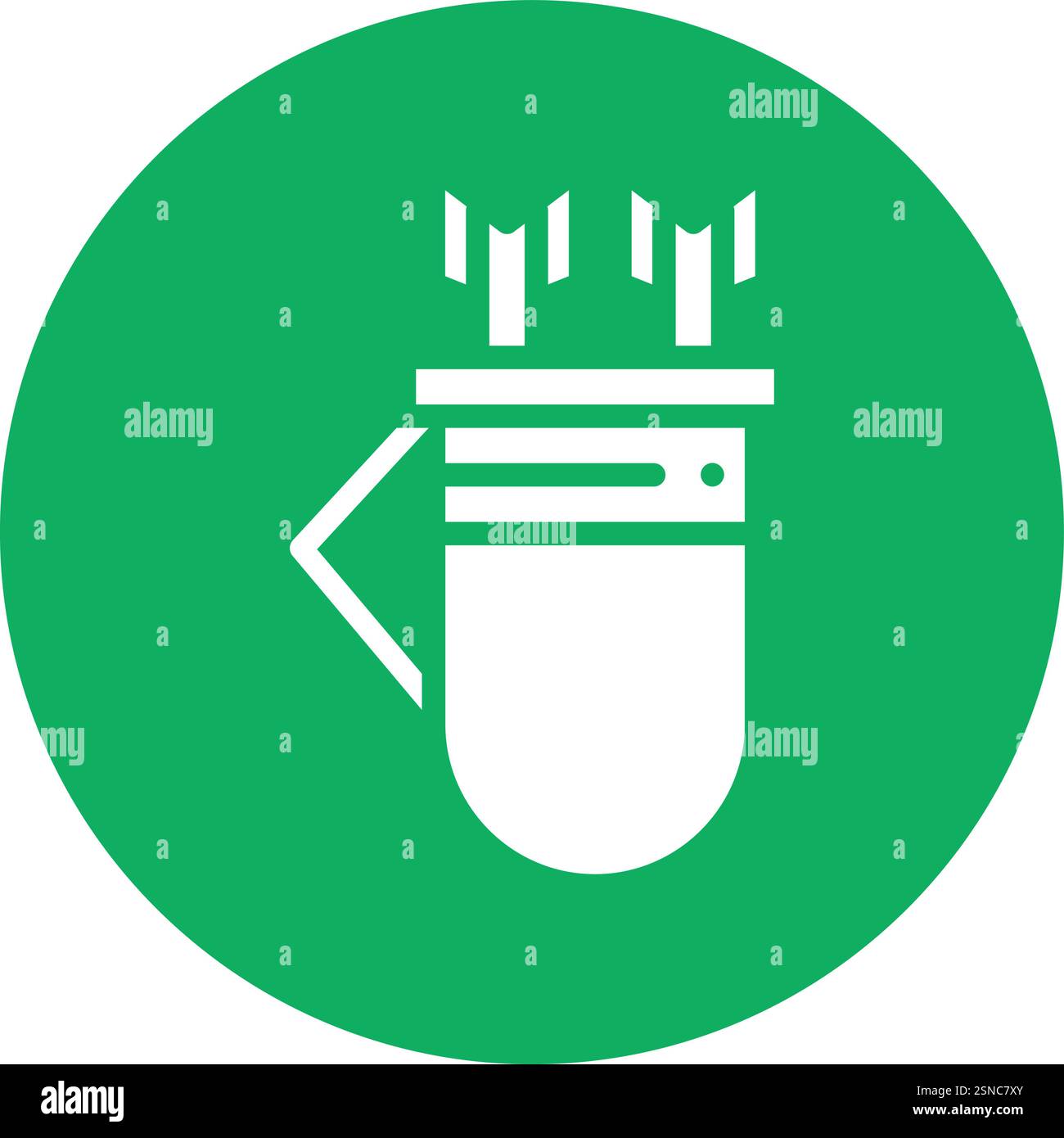 Quiver Vector Icon Design Illustration Stock Vector