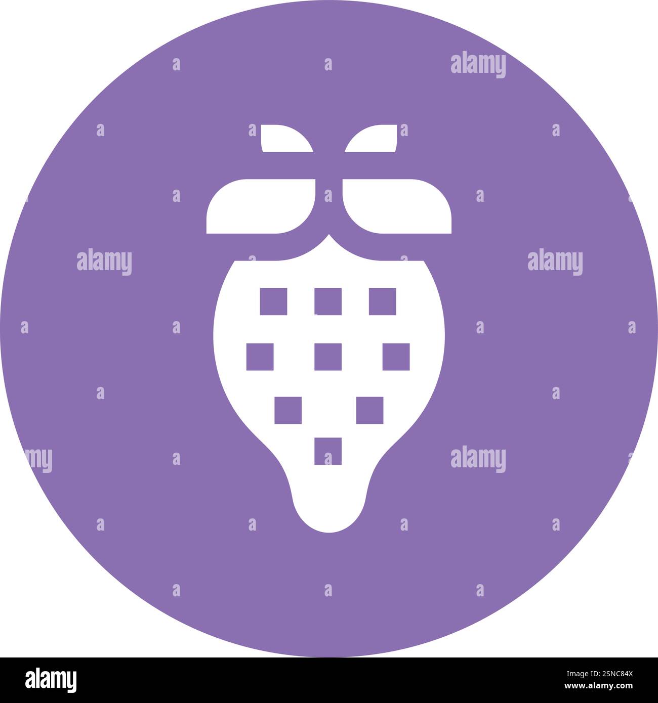Strawberry Vector Icon Design Illustration Stock Vector