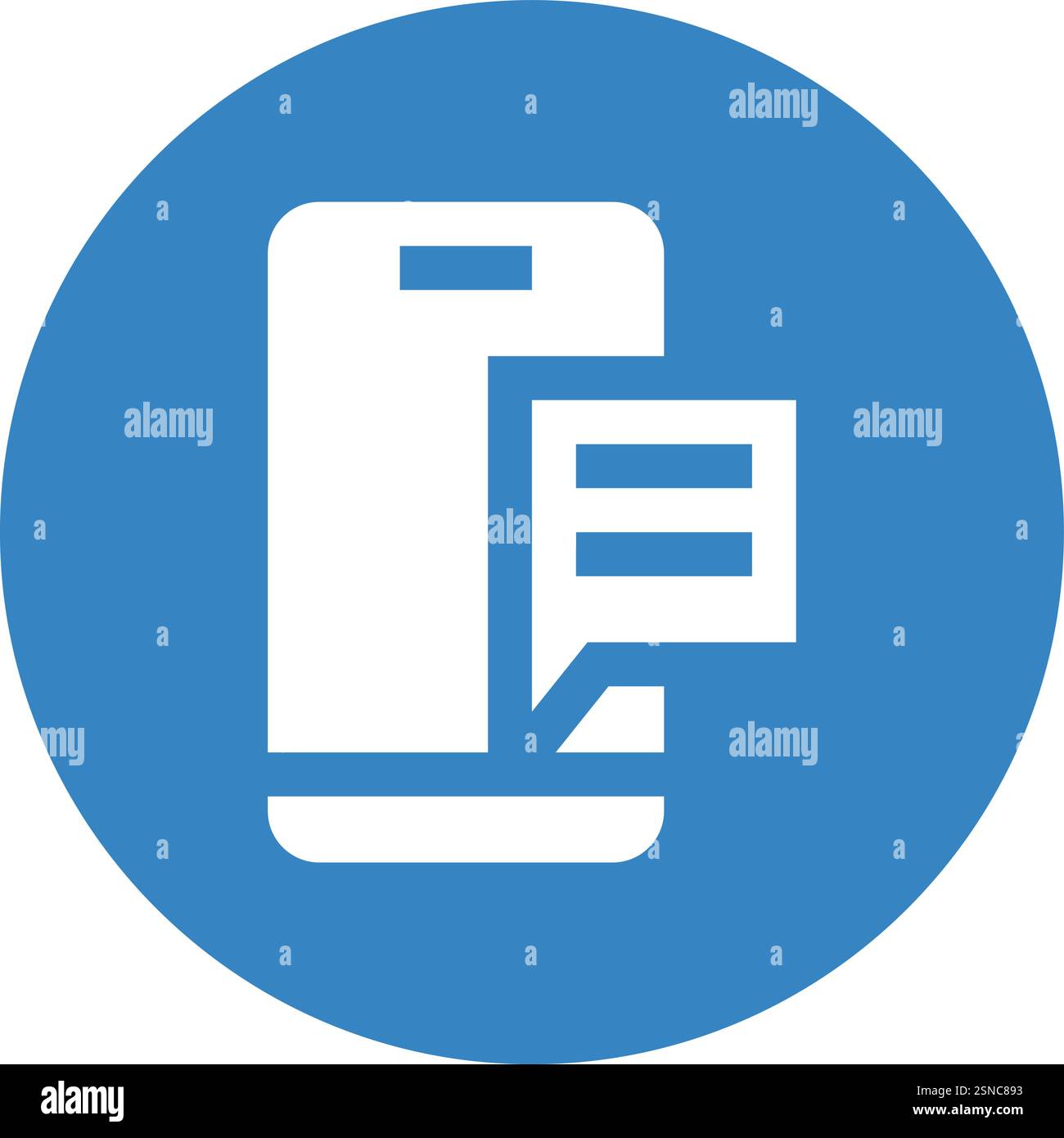 Mobile Message Vector Icon Design Illustration Stock Vector