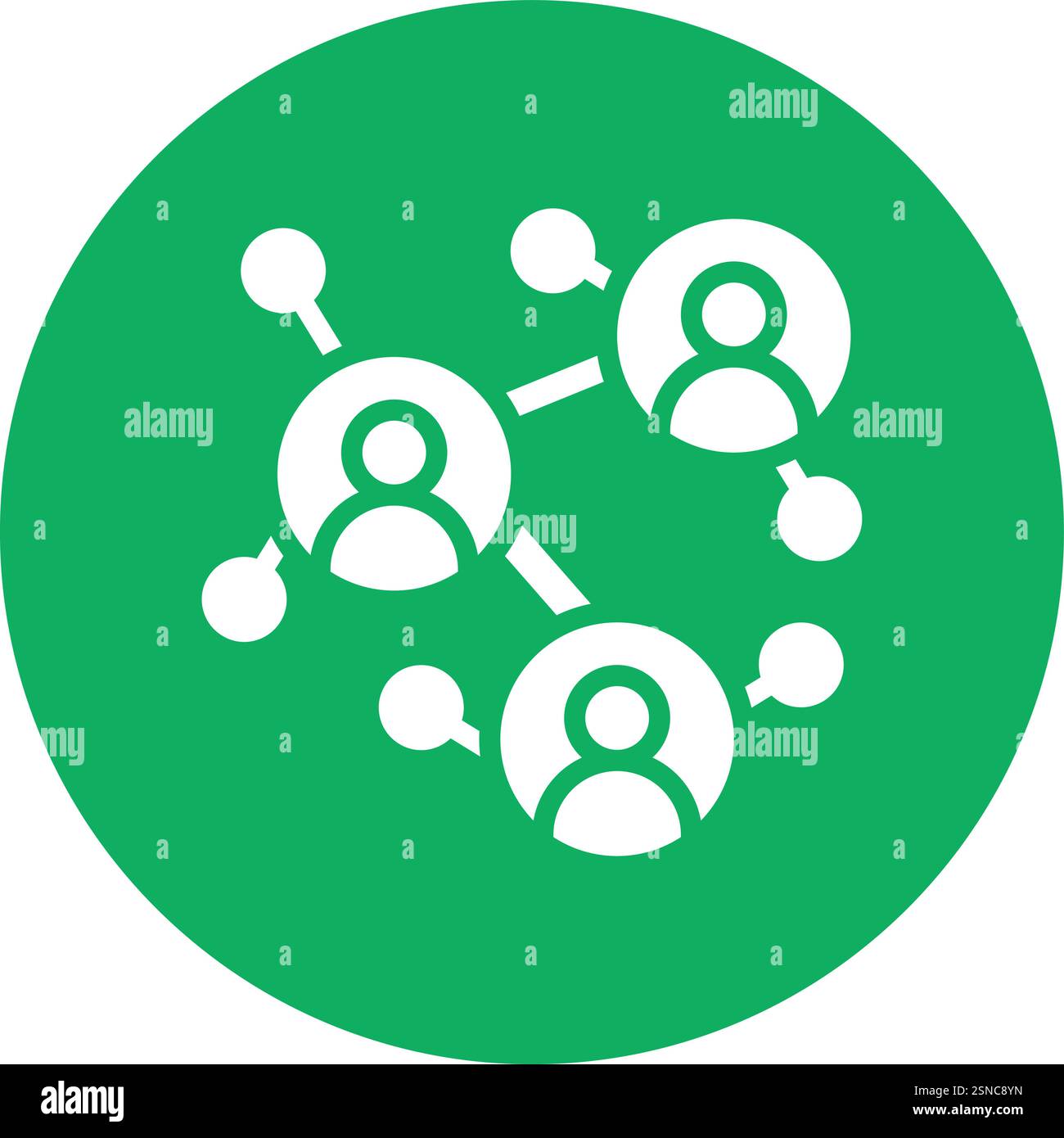 Business Network Vector Icon Design Illustration Stock Vector