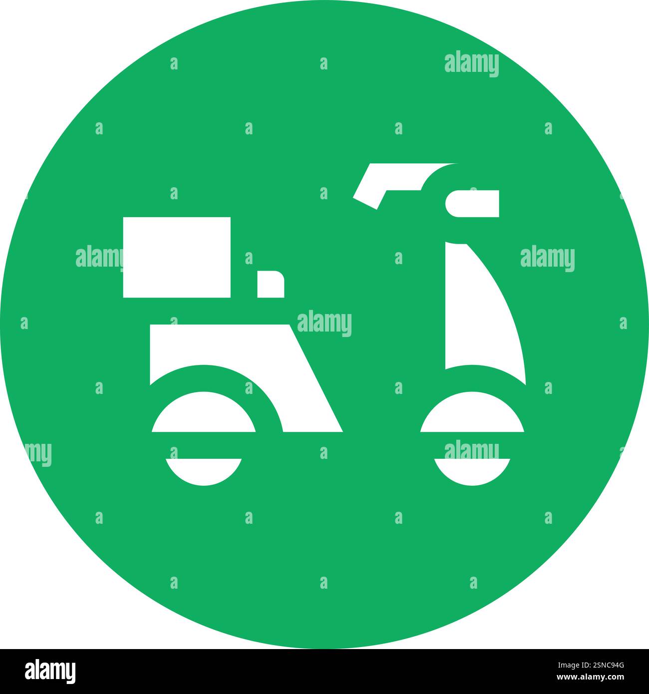 Delivery Bike Vector Icon Design Illustration Stock Vector