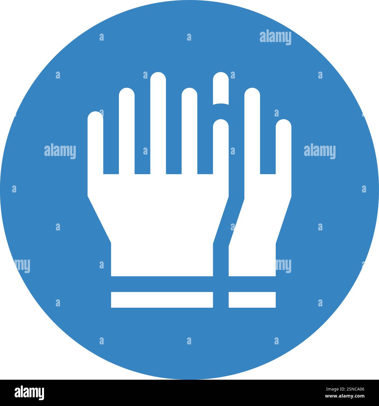 Rubber glove Vector Icon Design Illustration Stock Vector