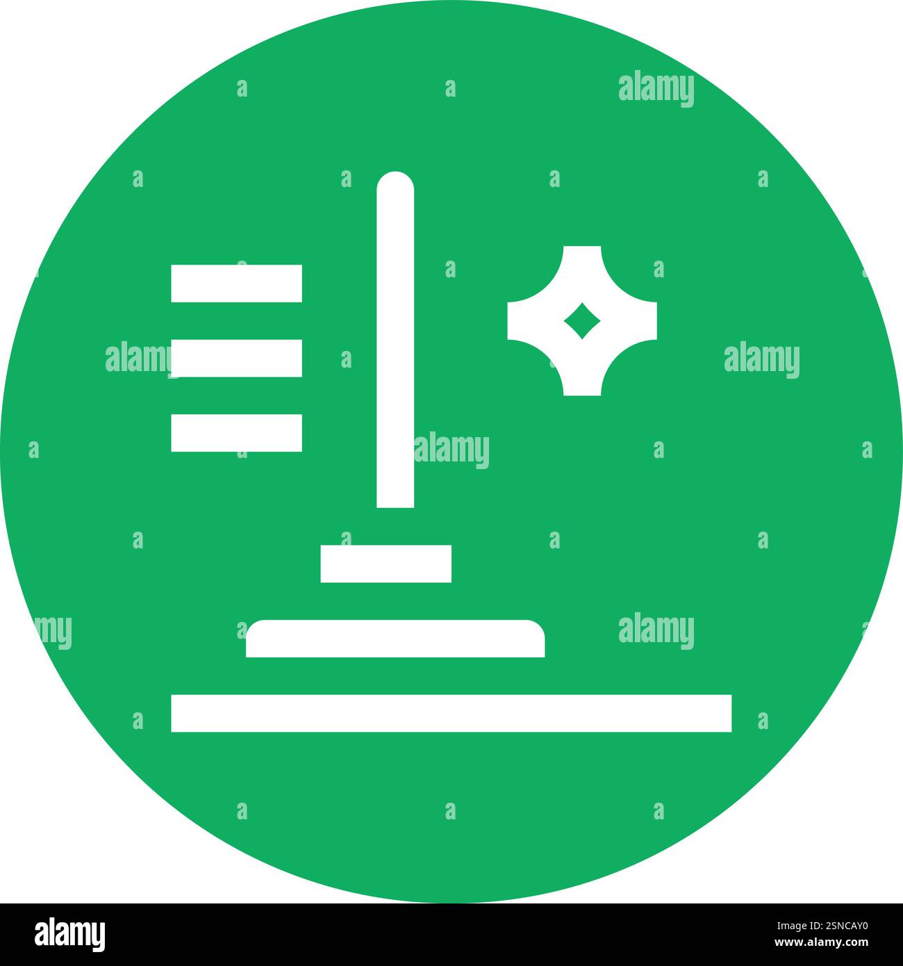 Mop Vector Icon Design Illustration Stock Vector