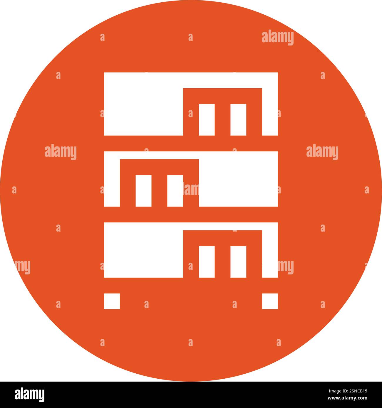 Bookcase Vector Icon Design Illustration Stock Vector