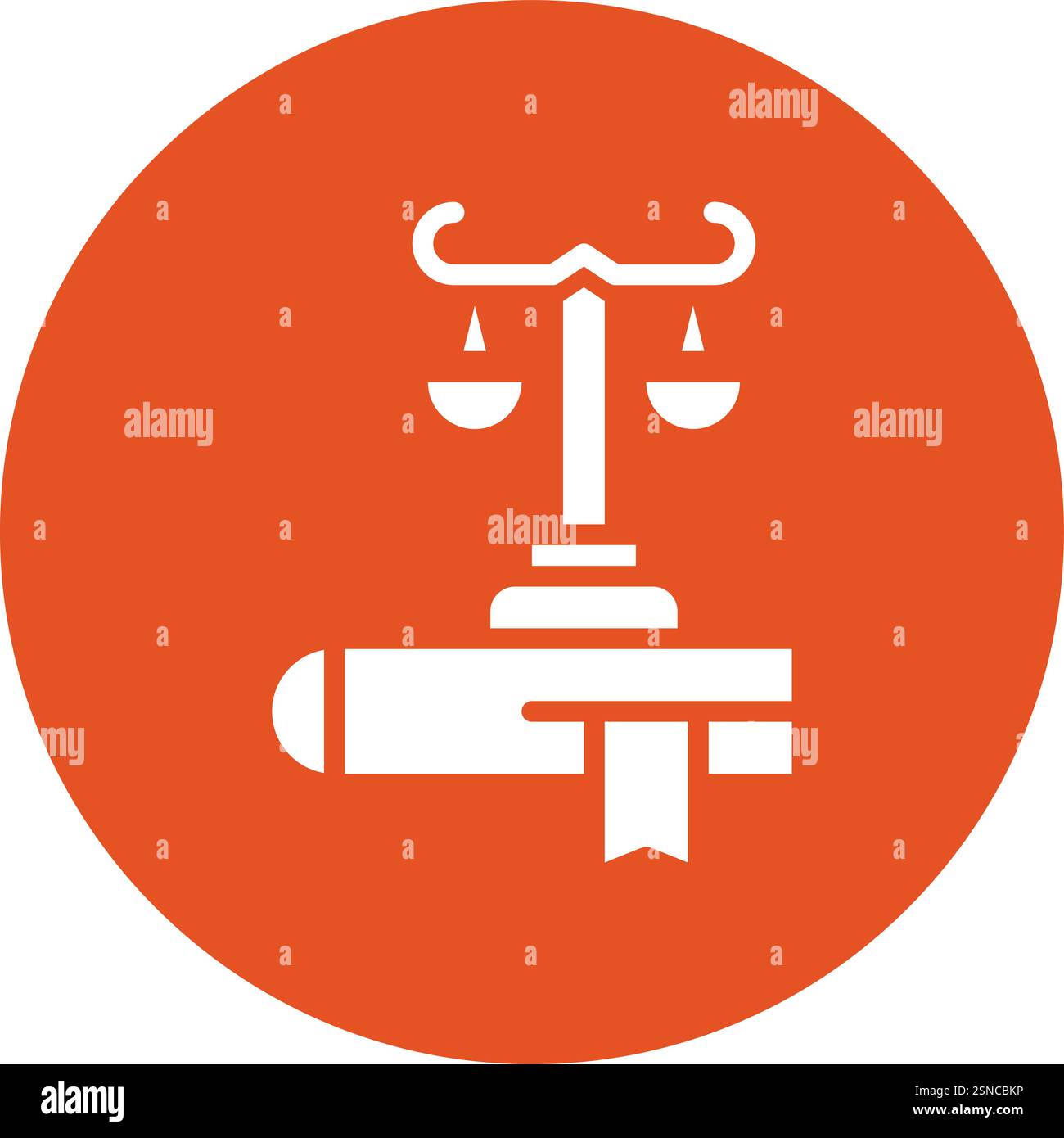 Law Vector Icon Design Illustration Stock Vector