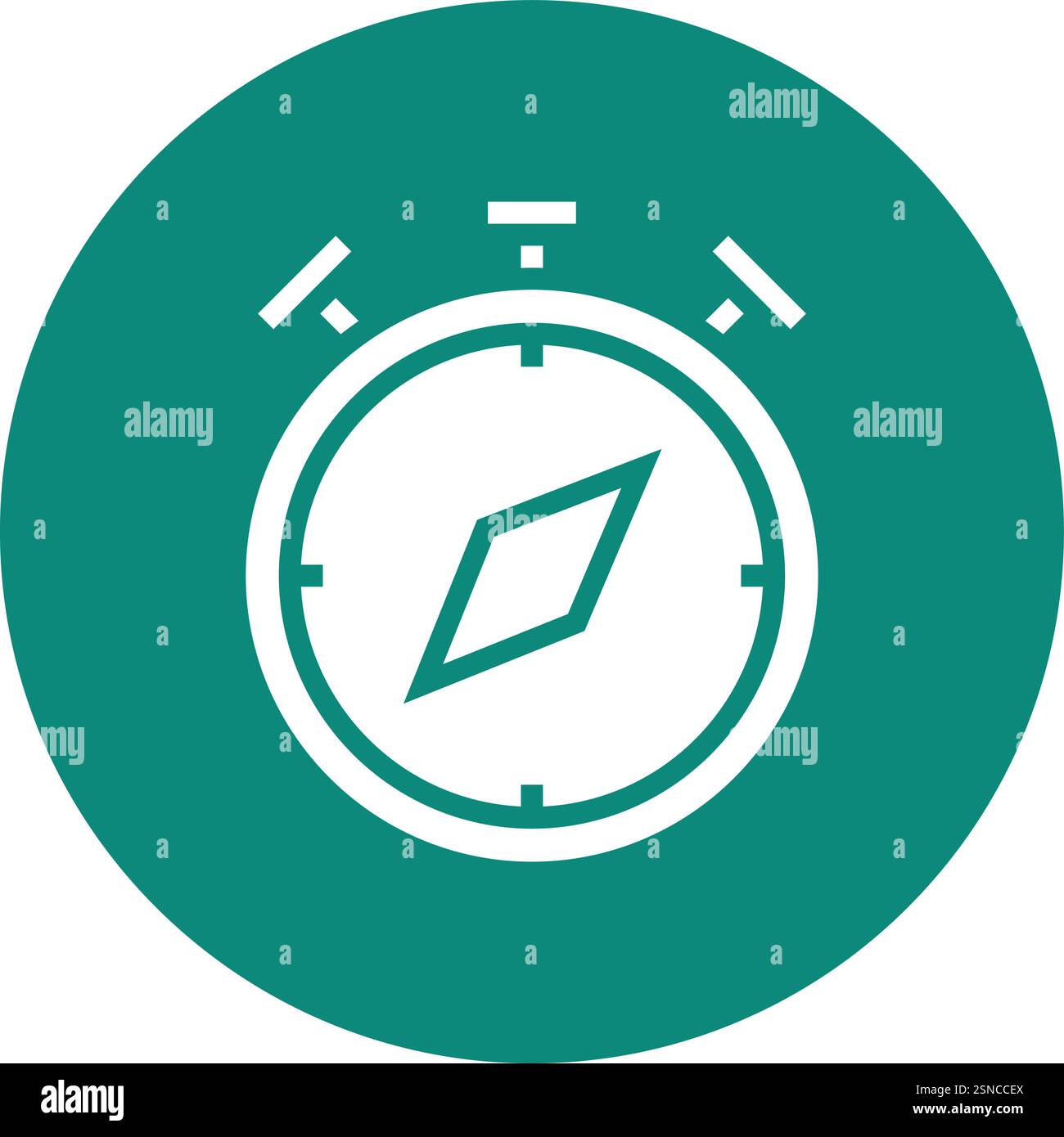 Compass Vector Icon Design Illustration Stock Vector