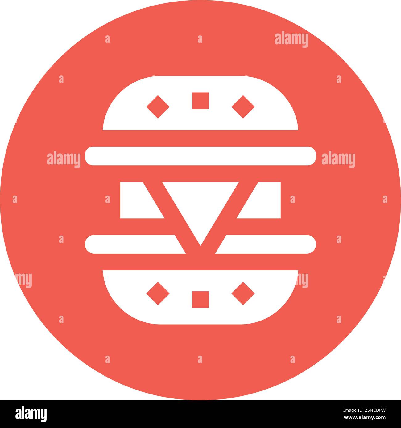 Cheese Burger Vector Icon Design Illustration Stock Vector