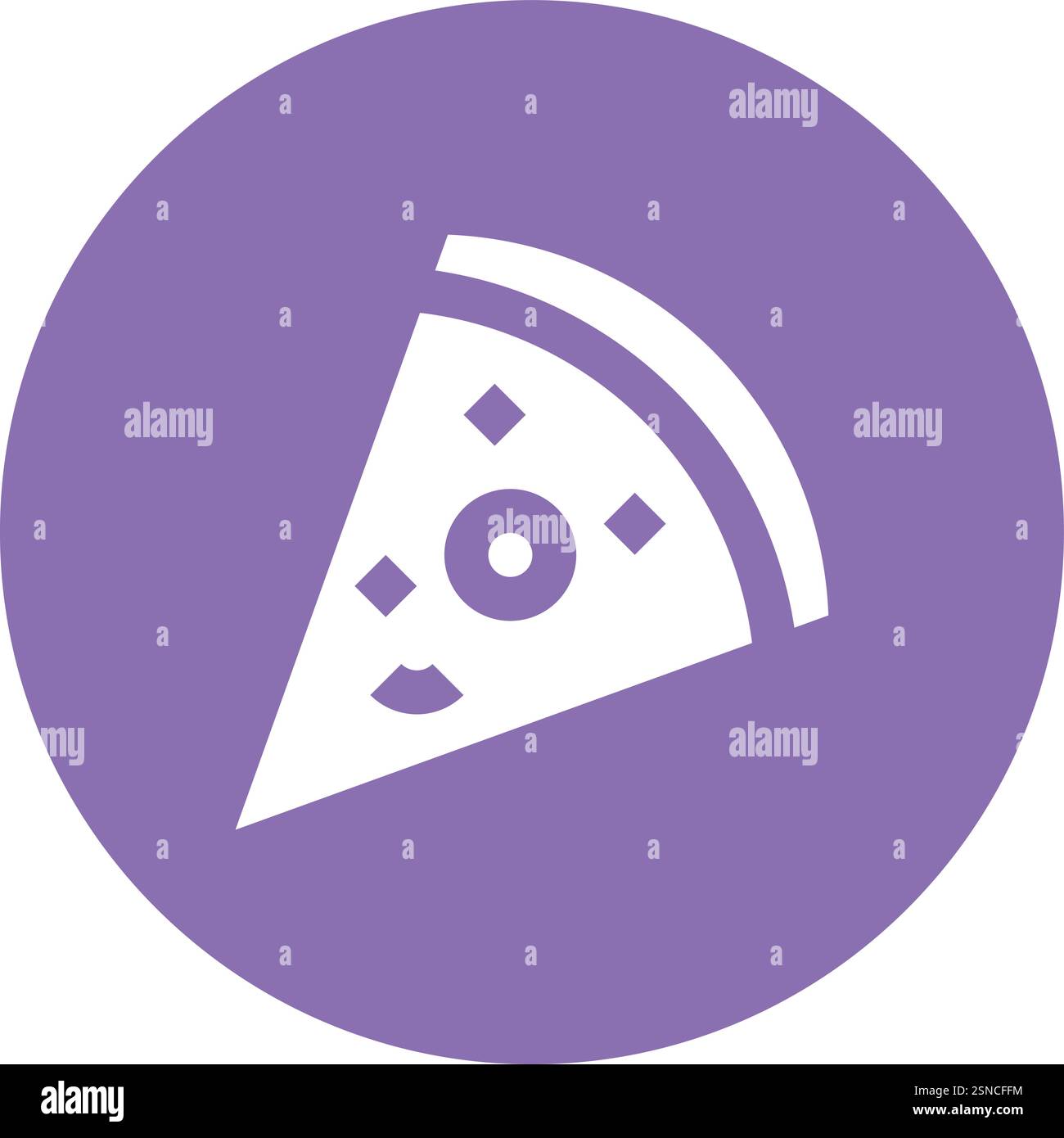 Pizza Vector Icon Design Illustration Stock Vector