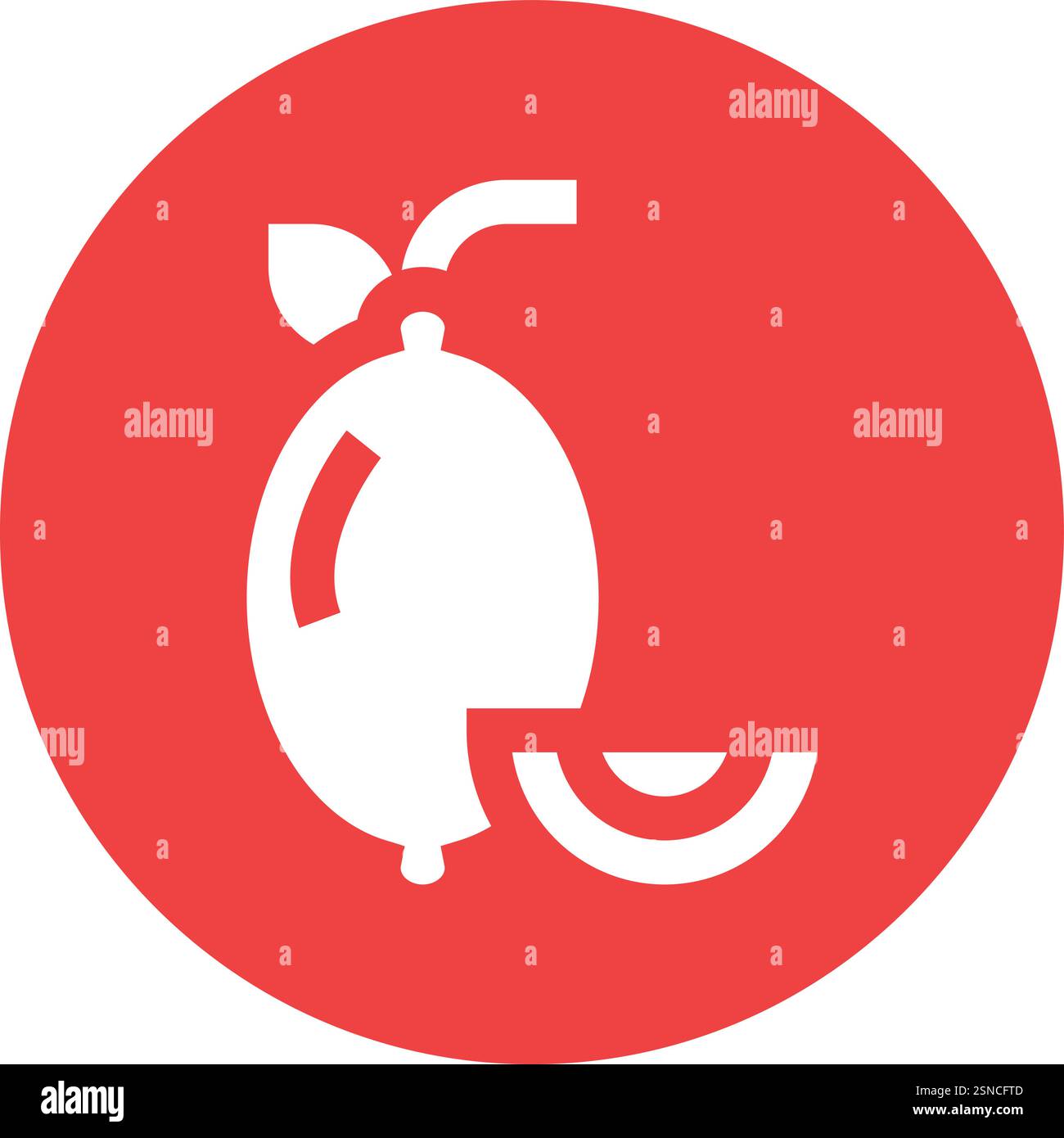 Lemon Vector Icon Design Illustration Stock Vector