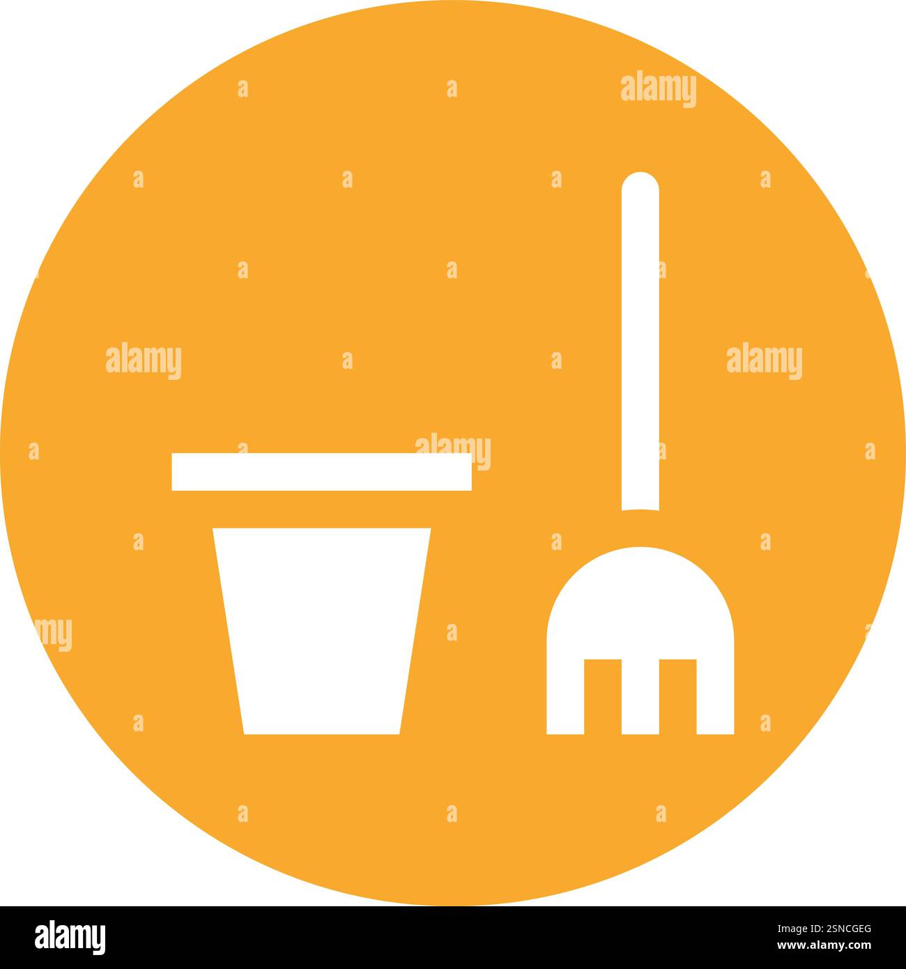 Mop Vector Icon Design Illustration Stock Vector