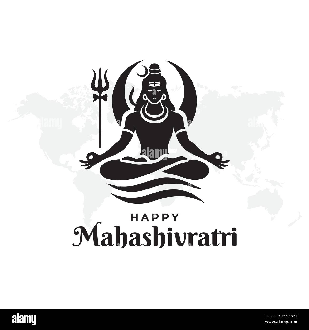 illustration of Hindu Religion Happy Maha Shivratri Festival, Happy ...