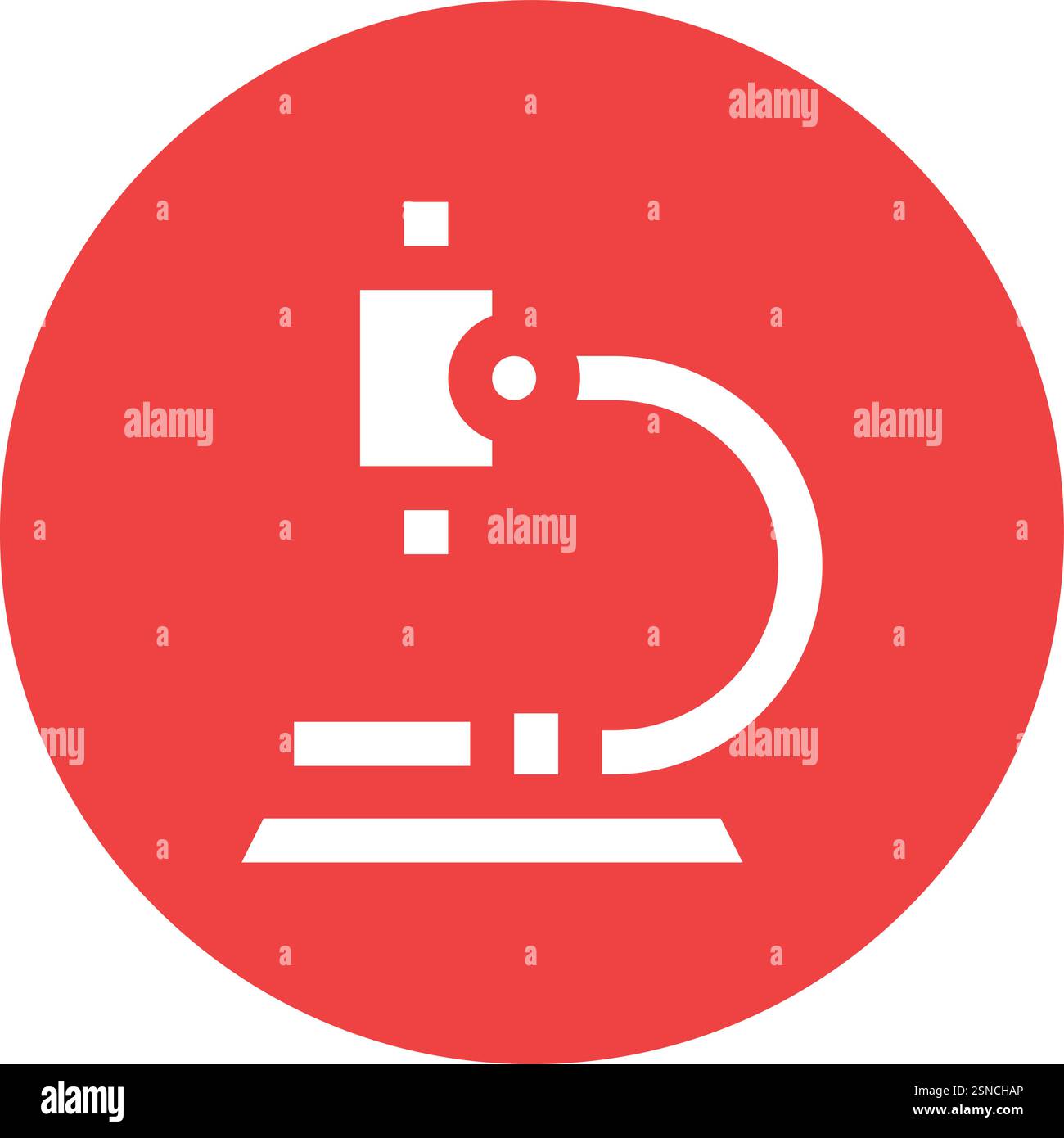 Microscope Vector Icon Design Illustration Stock Vector